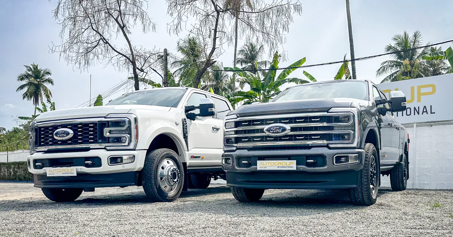 2 ford pickup trucks