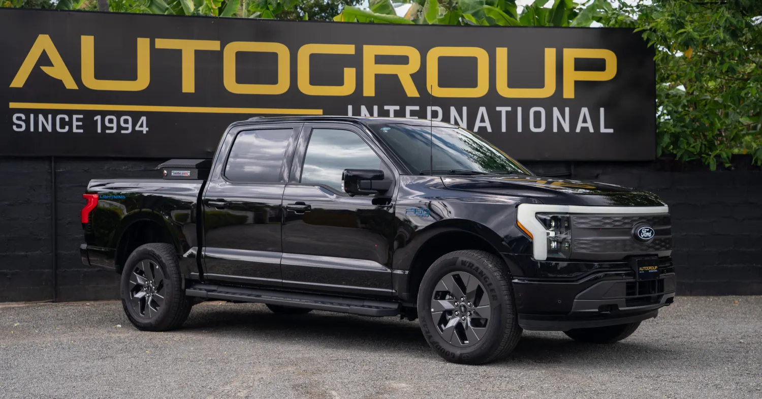 2025 right hand drive ford f 150 lightning right semi profile