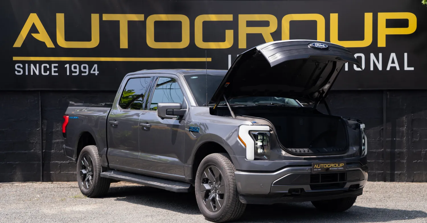 2025 right hand drive ford f 150 lightning sunset banner