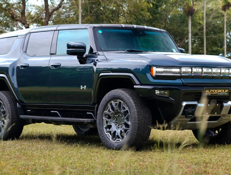2025 GMC Hummer EV 3X Graphite Blue Metallic Front Quarter Panel Left