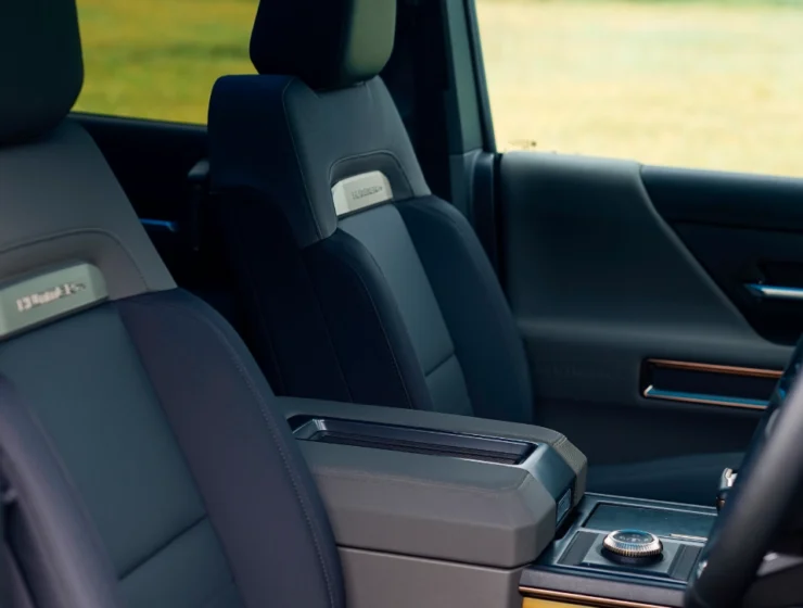 2025 GMC Hummer EV 3X Graphite Blue Metallic Front Seats