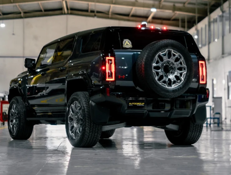 2025 GMC Hummer EV 3X Graphite Blue Metallic Rear Quarter Panel Left
