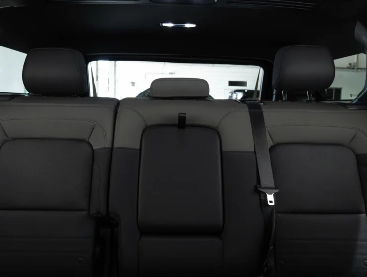 2025 GMC Hummer EV 3X Graphite Blue Metallic rear seating