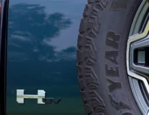 Rear of Hummer EV 3X in Graphite Blue Metallic