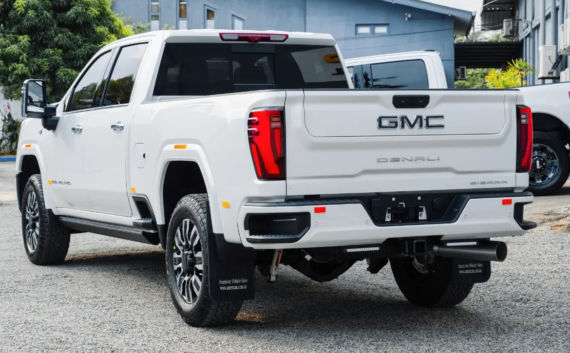 2025 GMC Sierra 3500HD Denali Ultimate rear profile