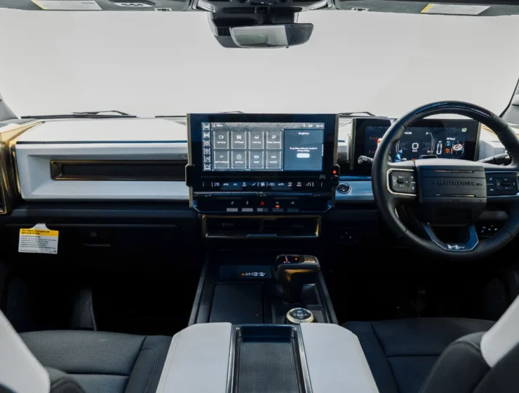 GMC Hummer EV 3X Void Black Dashboard Layout