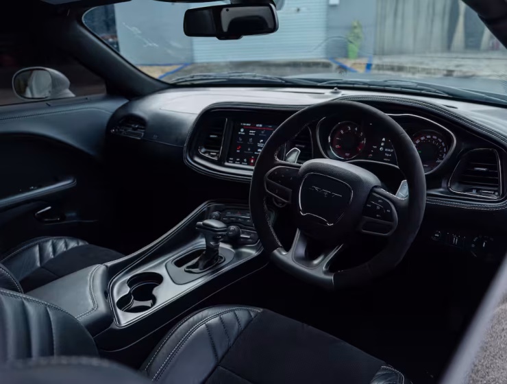 2023 Dodge Challenger R/T Muscle Car from Autogroup International - previously converted 2023 Doge Challenger RT showing the RHD dashboard