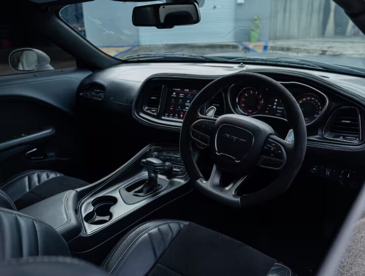 2023 Dodge Challenger R/T Muscle Car from Autogroup International - previously converted 2023 Doge Challenger RT showing the RHD dashboard