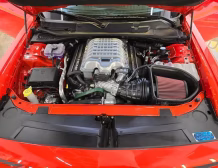 2023 Dodge Challenger SRT Hellcat Redeye Widebody in Go Mango by Autogroup International - ready for right hand drive conversion