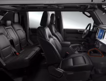 right-hand drive 2025 Ford Bronco Stroppe Edition in Oxford White, powered by a 2.7L twin-turbo EcoBoost V6 from Autogroup International - interior cockpit, Ready for Australia