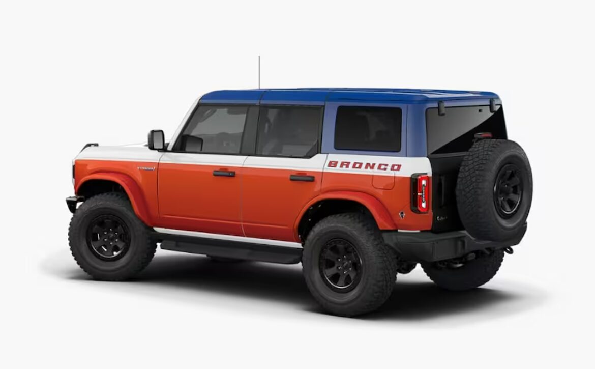 right-hand drive 2025 Ford Bronco Stroppe Edition in Oxford White, powered by a 2.7L twin-turbo EcoBoost V6 from Autogroup International - side view, Ready for Australia