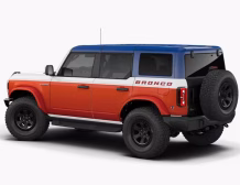 right-hand drive 2025 Ford Bronco Stroppe Edition in Oxford White, powered by a 2.7L twin-turbo EcoBoost V6 from Autogroup International - side view, Ready for Australia