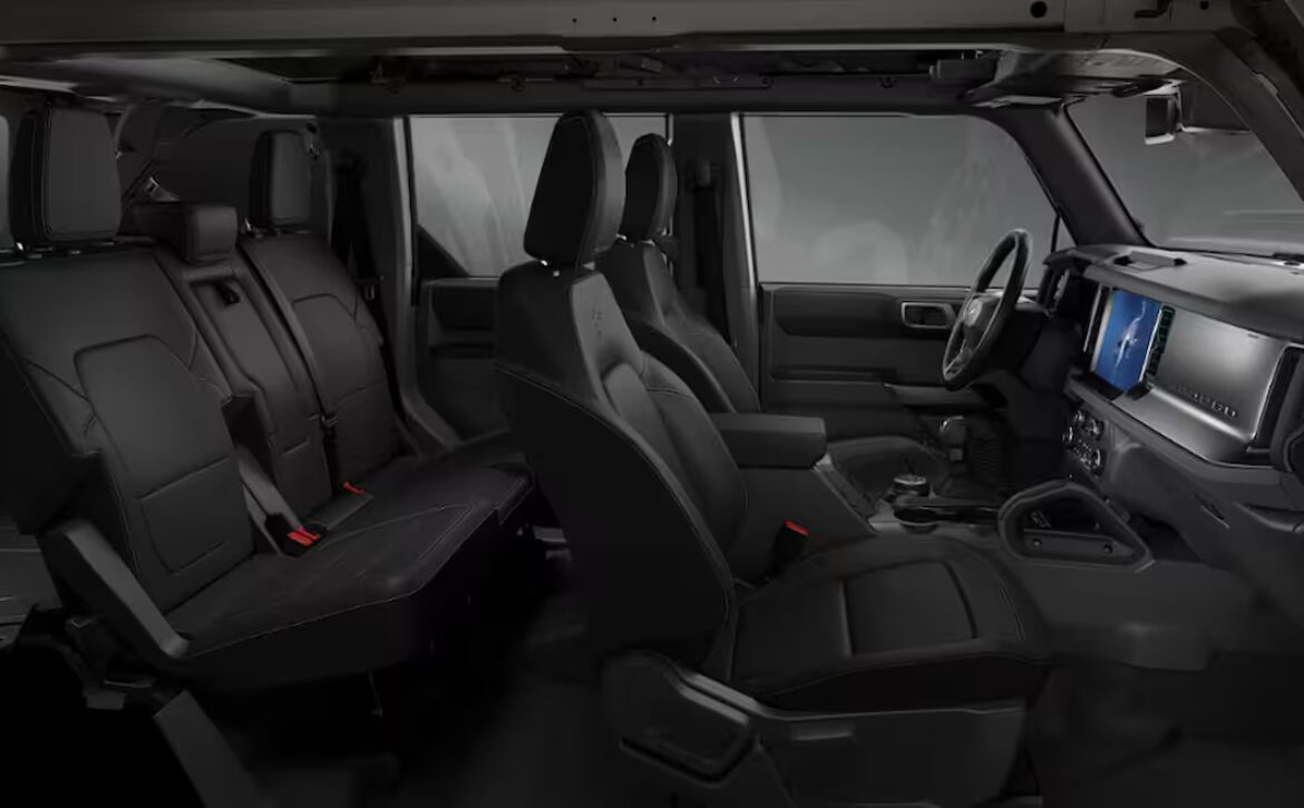 2025 Ford Bronco Outer banks in right hand drive by Autogroup international inside the cabin