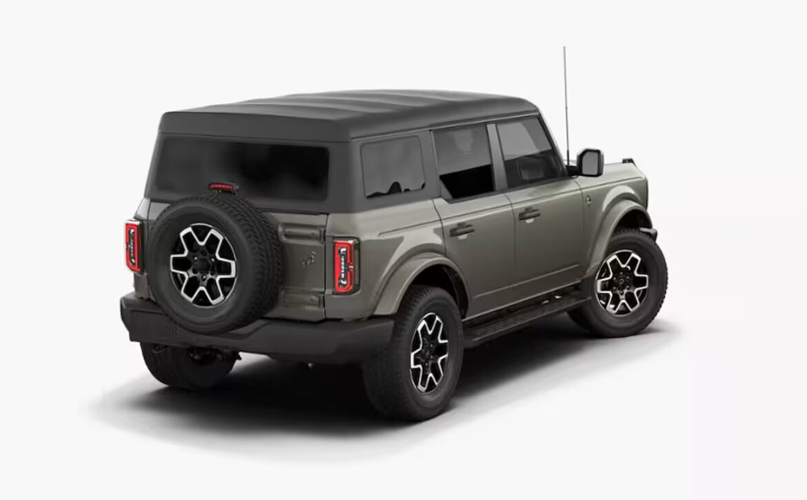 2025 Ford Bronco Outer banks in right hand drive by Autogroup international rear qtr view