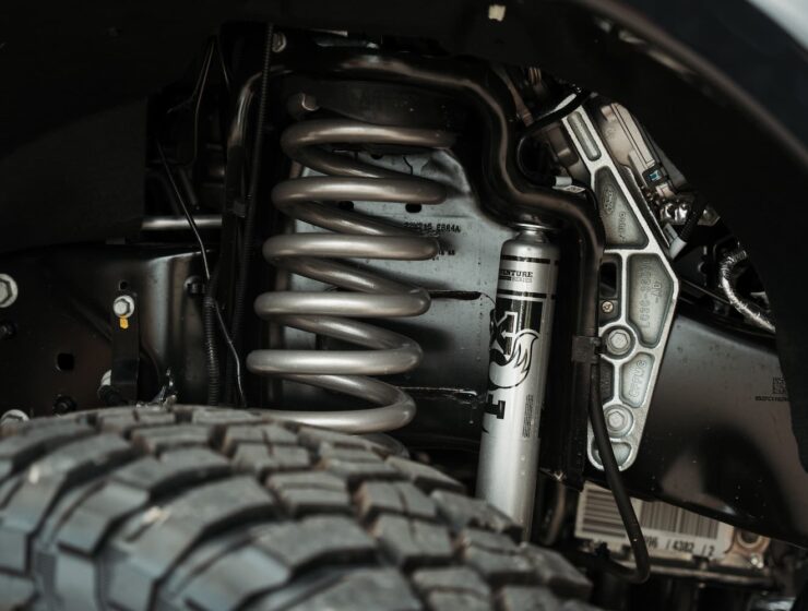 Right hand drive Black Widow F-250 Lariat Pickup truck from Autogroup International in Australia with BDS Suspension and lift kit