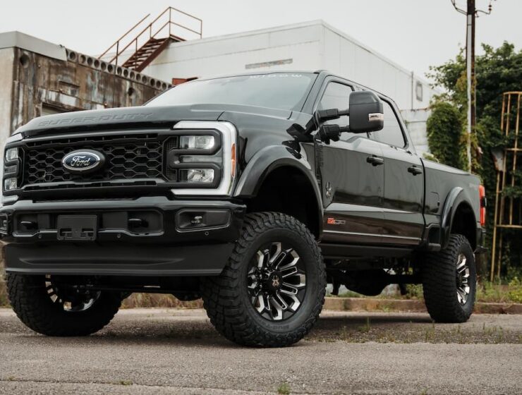 Right hand drive Black Widow F-250 Lariat Pickup truck from Autogroup International in Australia