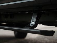 Right hand drive Black Widow F-250 Lariat Pickup truck from Autogroup International in Australia with powered side steps