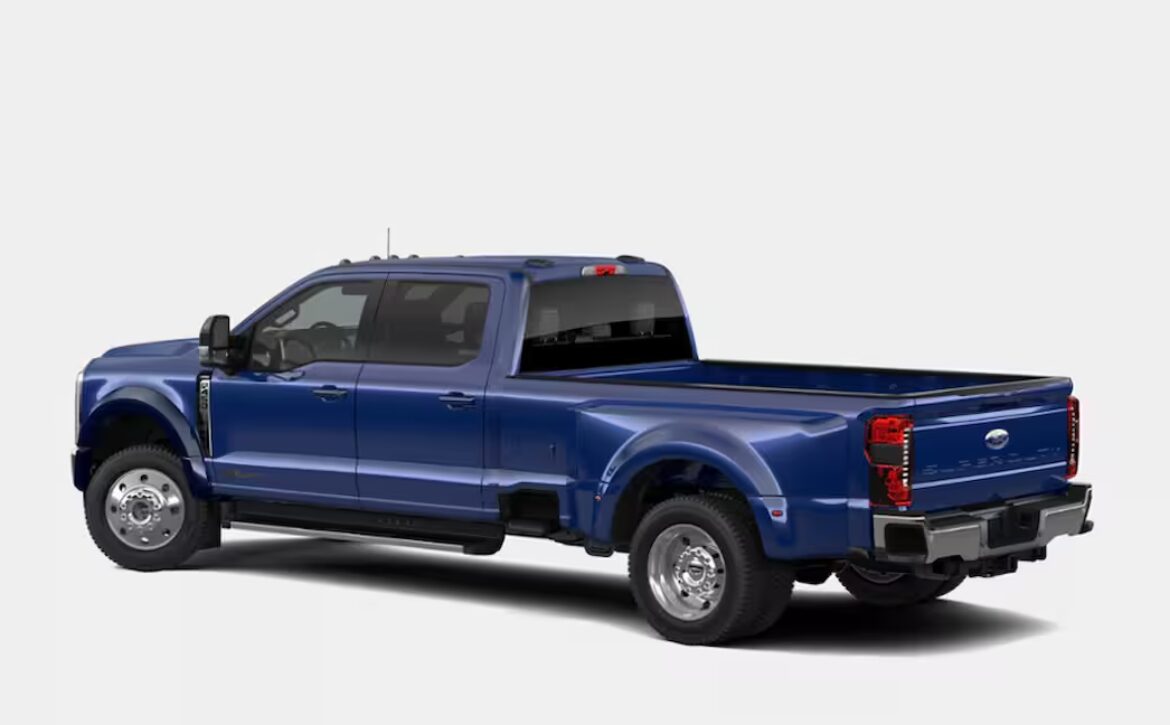 Right-hand drive 2026 Ford F-450 Super Duty Lariat DRW 'Dually' pickup truck from Autogroup International the legendary 6.7L 4-Valve OHV Power Stroke® V8 Turbo Diesel B20 engine