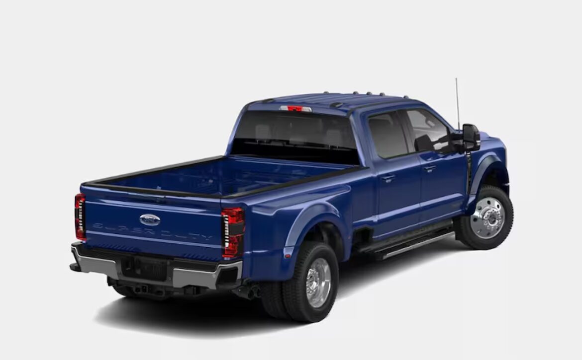 Right-hand drive 2026 Ford F-450 Super Duty Lariat DRW 'Dually' pickup truck from Autogroup International the legendary 6.7L 4-Valve OHV Power Stroke® V8 Turbo Diesel B20 engine