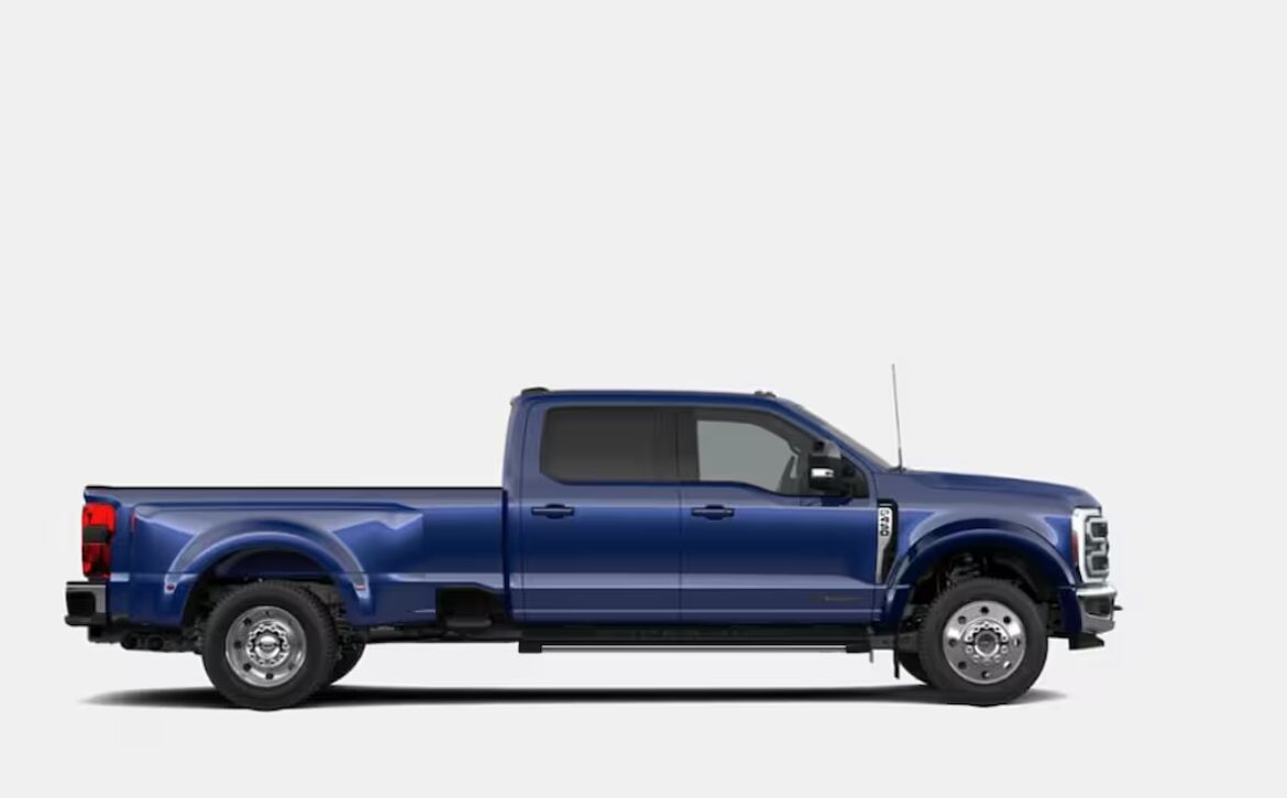 Right-hand drive 2026 Ford F-450 Super Duty Lariat DRW 'Dually' pickup truck from Autogroup International the legendary 6.7L 4-Valve OHV Power Stroke® V8 Turbo Diesel B20 engine