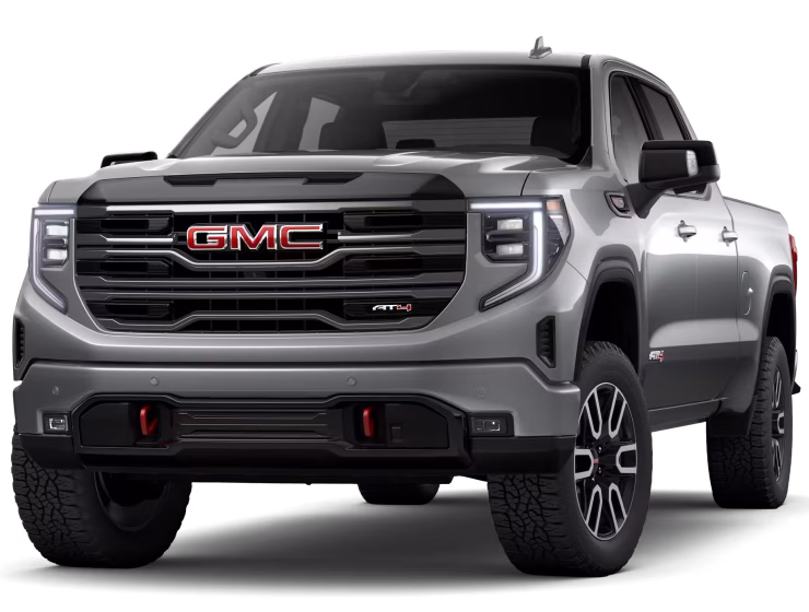Meet the right hand drive 2026 GMC Sierra 1500 AT4X in Sterling Metallic with the 6.2L V8, off-road build, luxury Obsidian Rush interior, plus 5-year warranty and Aussie-wide support from Autogroup International.