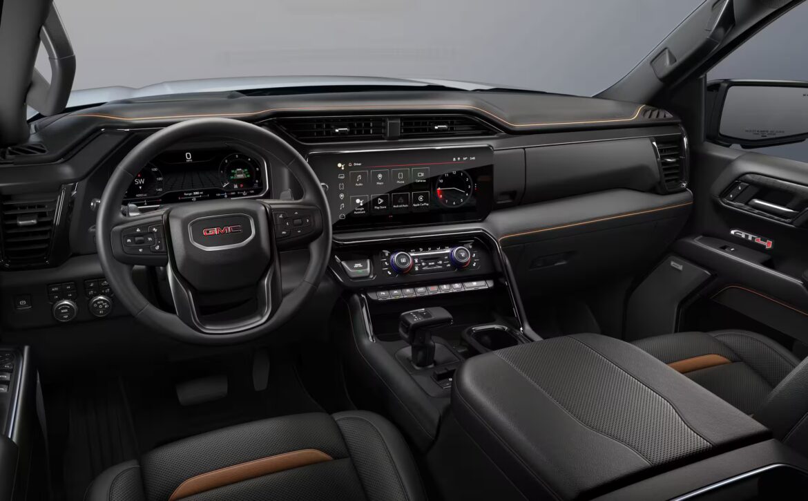 Meet the right hand drive 2026 GMC Sierra 1500 AT4X in Sterling Metallic with the 6.2L V8, off-road build, luxury Obsidian Rush interior, plus 5-year warranty and Aussie-wide support from Autogroup International.