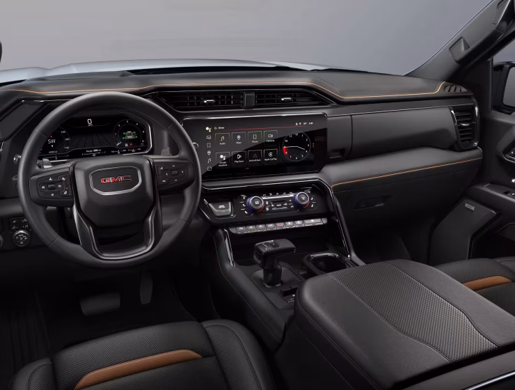 Meet the right hand drive 2026 GMC Sierra 1500 AT4X in Sterling Metallic with the 6.2L V8, off-road build, luxury Obsidian Rush interior, plus 5-year warranty and Aussie-wide support from Autogroup International.