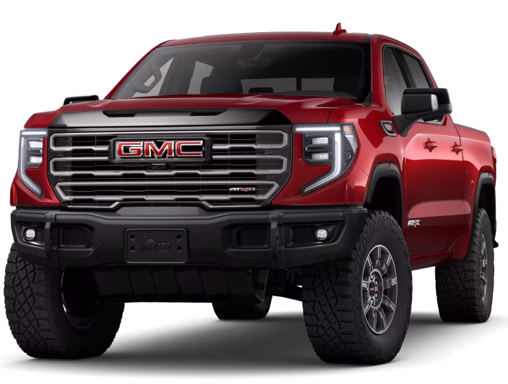 Right hand drive 2026 GMC Sierra 1500 AT4X Pickup truck from Autogroup International ready for Australia - front view
