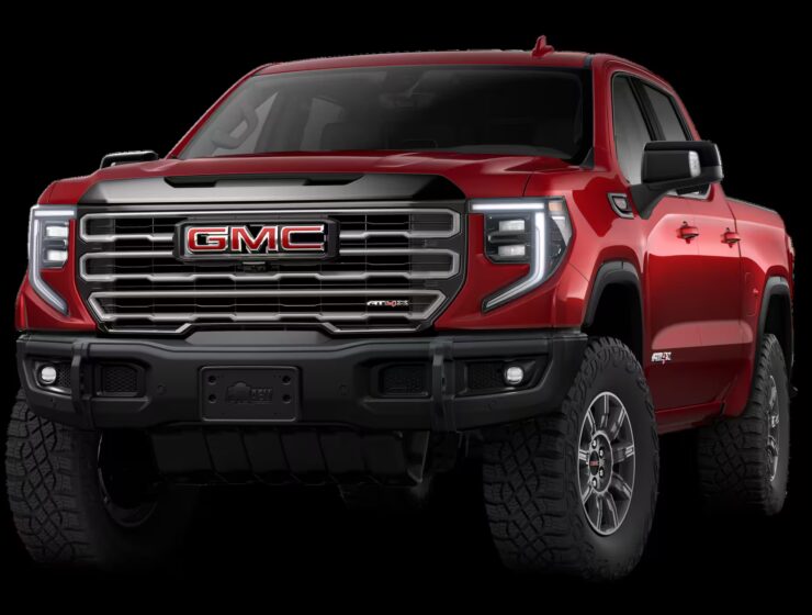 Right hand drive 2026 GMC Sierra 1500 AT4X Pickup truck from Autogroup International ready for Australia - front view