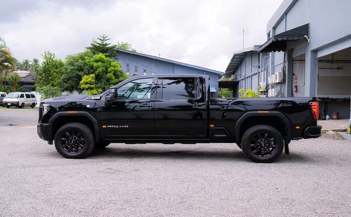 Right hand drive 2026 GMC Sierra 2500 HD AT4 pickup truck from Autogroup International