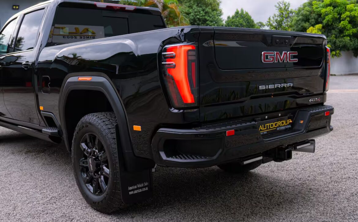 Right hand drive 2026 GMC Sierra 2500 HD AT4 pickup truck from Autogroup International