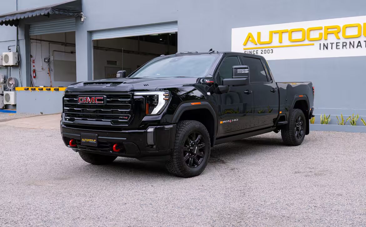 Right hand drive 2026 GMC Sierra 2500 HD AT4 pickup trucks from Autogroup International