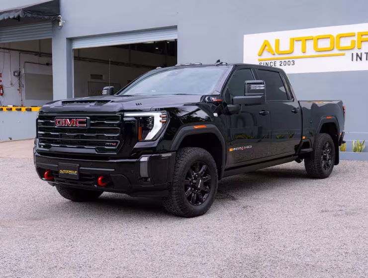 Right hand drive 2026 GMC Sierra 2500 HD AT4 pickup trucks from Autogroup International