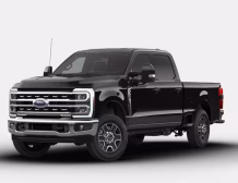 The right hand drive 2026 Ford F-350 Super Duty Lariat Crew Cab in Agate Black from Autogroup International