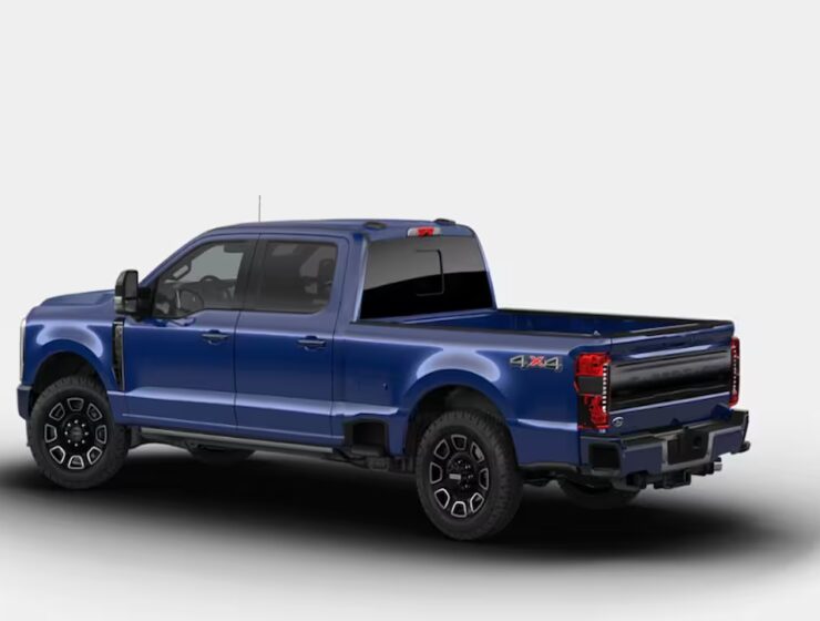 2026 Ford F-350 Super Duty 'Platinum Plus' pickup truck Argon Blue Metallic in right hand drive by Autogroup international