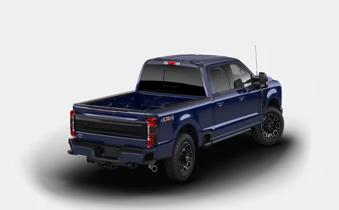 2026 Ford F-350 Super Duty 'Platinum Plus' pickup truck Argon Blue Metallic in right hand drive by Autogroup international