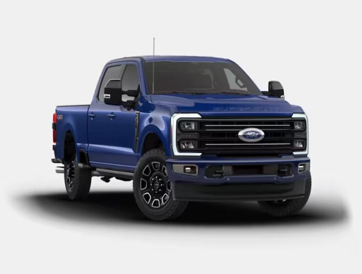 2026 Ford F-350 Super Duty 'Platinum Plus' pickup truck Argon Blue Metallic in right hand drive by Autogroup international