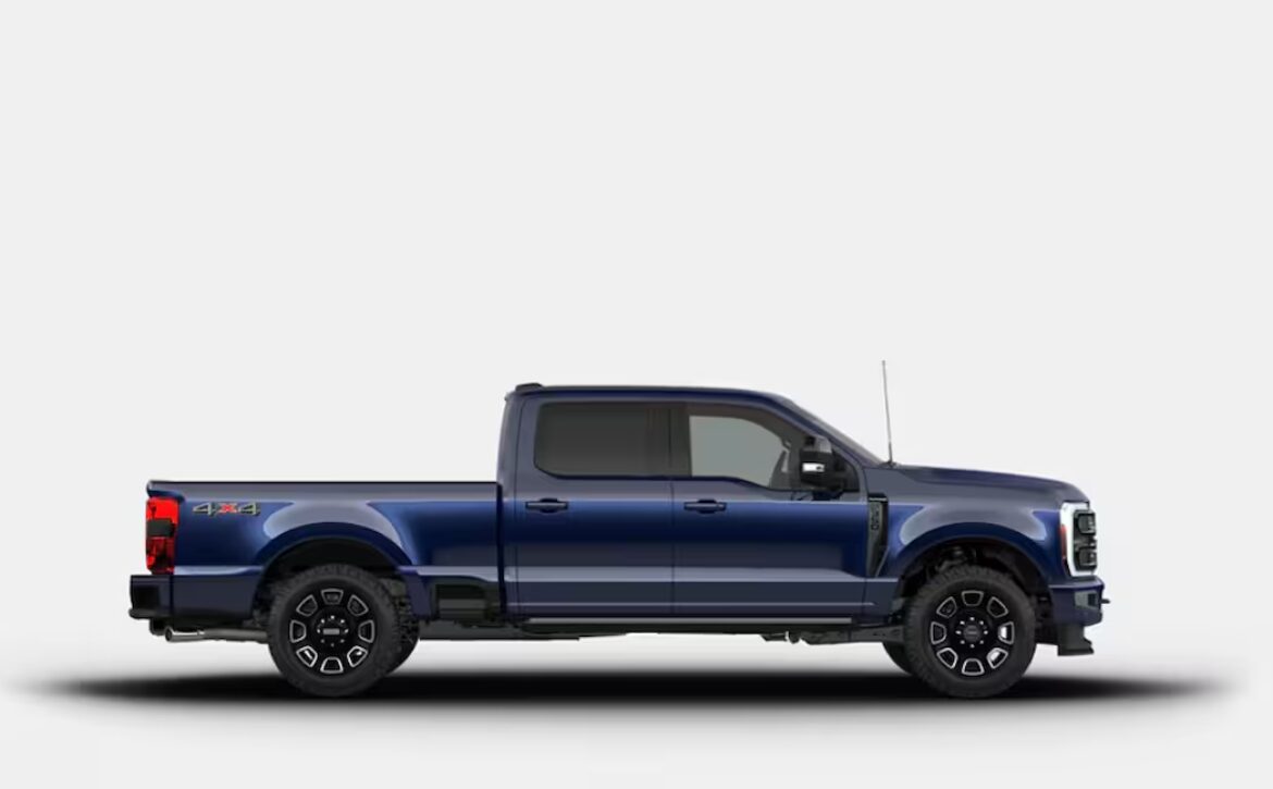 2026 Ford F-350 Super Duty 'Platinum Plus' pickup truck Argon Blue Metallic in right hand drive by Autogroup international