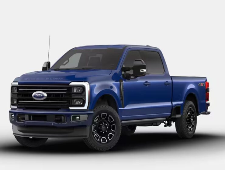 2026 Ford F-350 Super Duty 'Platinum Plus' pickup truck Argon Blue Metallic in right hand drive by Autogroup international