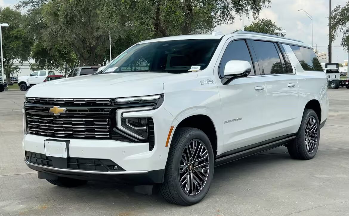 Right hand drive 2025 Chevrolet Suburban SUV in the High Country trim from Autogroup International