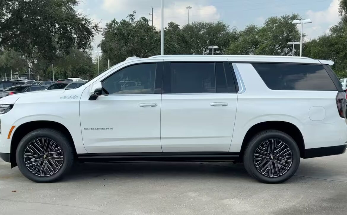 Right hand drive 2025 Chevrolet Suburban SUV in the High Country trim from Autogroup International