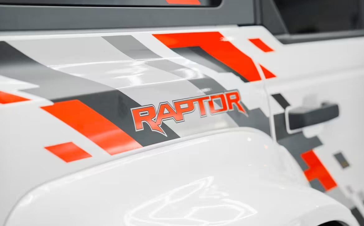 Right hand drive 2025 Ford Bronco Raptor from Autogroup International in Australia - with raptor graphics