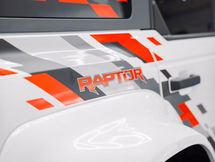 Right hand drive 2025 Ford Bronco Raptor from Autogroup International in Australia - with raptor graphics