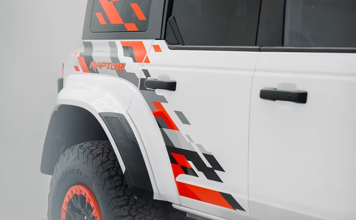 Right hand drive 2025 Ford Bronco Raptor from Autogroup International in Australia - with Raptor graphics