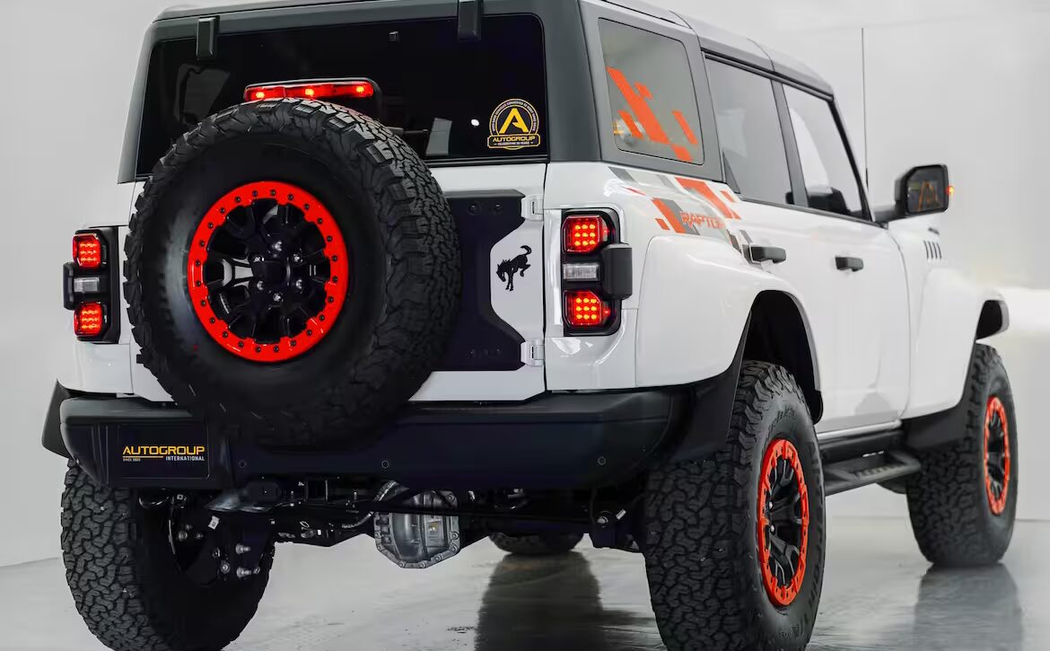 Right hand drive 2025 Ford Bronco Raptor from Autogroup International in Australia - back end
