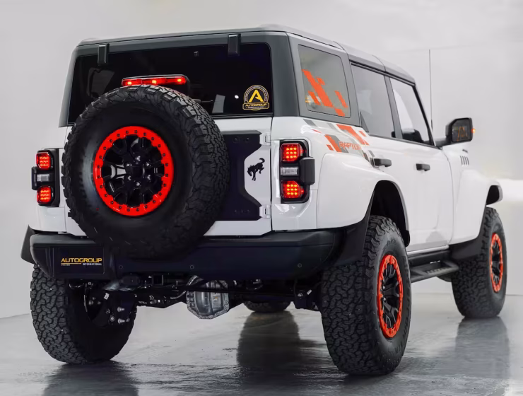 Right hand drive 2025 Ford Bronco Raptor from Autogroup International in Australia - back end