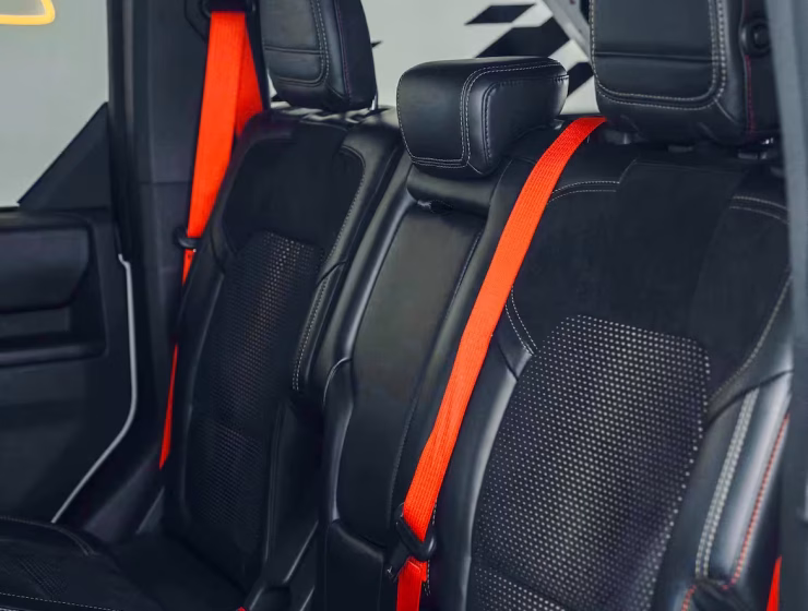 Right hand drive 2025 Ford Bronco Raptor from Autogroup International in Australia - rear seats