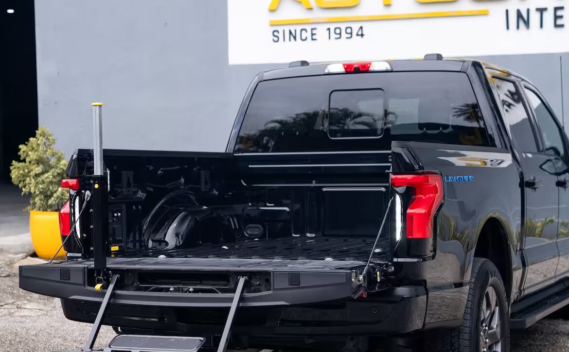 Right hand drive 2025 Ford F-150 Lighting Lariat EV Pickup truck from Autogroup International