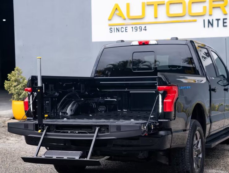 Right hand drive 2025 Ford F-150 Lighting Lariat EV Pickup truck from Autogroup International