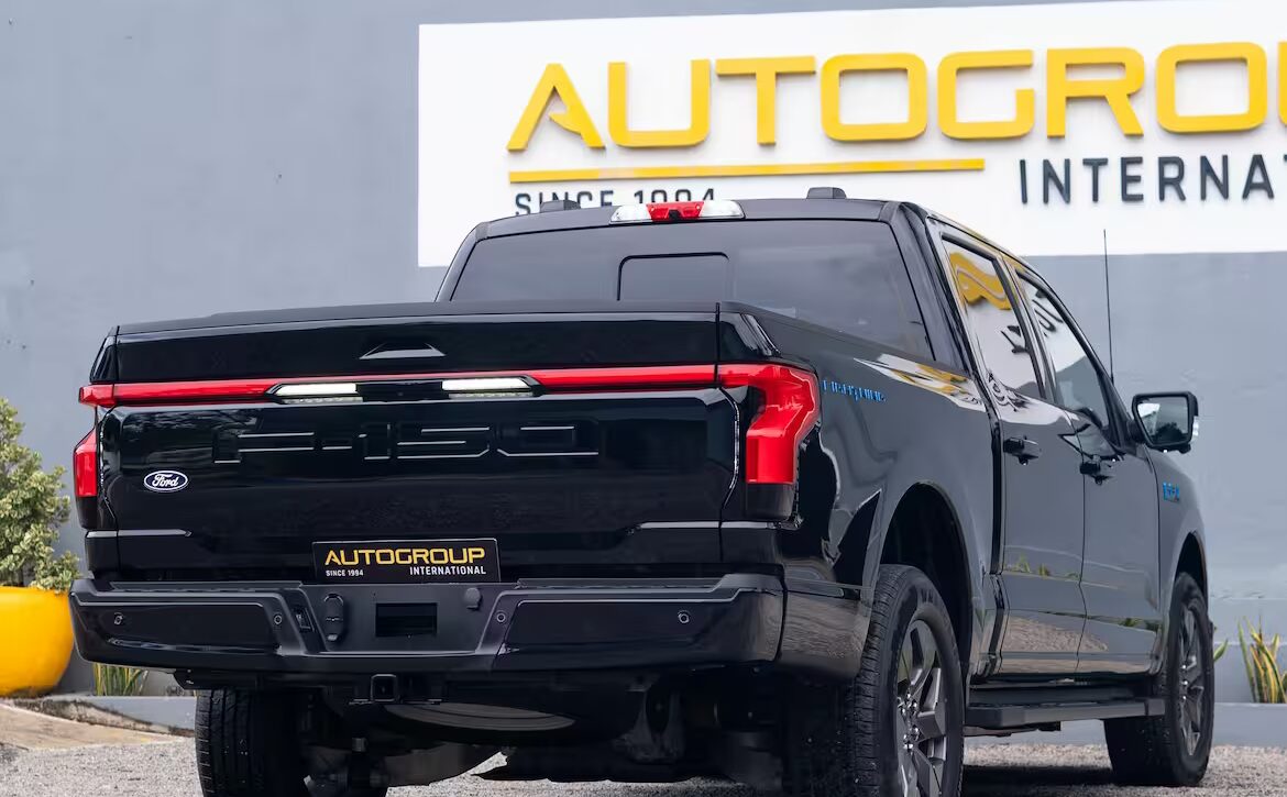 Right hand drive 2025 Ford F-150 Lighting Lariat EV Pickup truck from Autogroup International